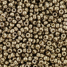 Miyuki rocailles Perlen 11/0 - Duracoat galvanized pewter 11-4222